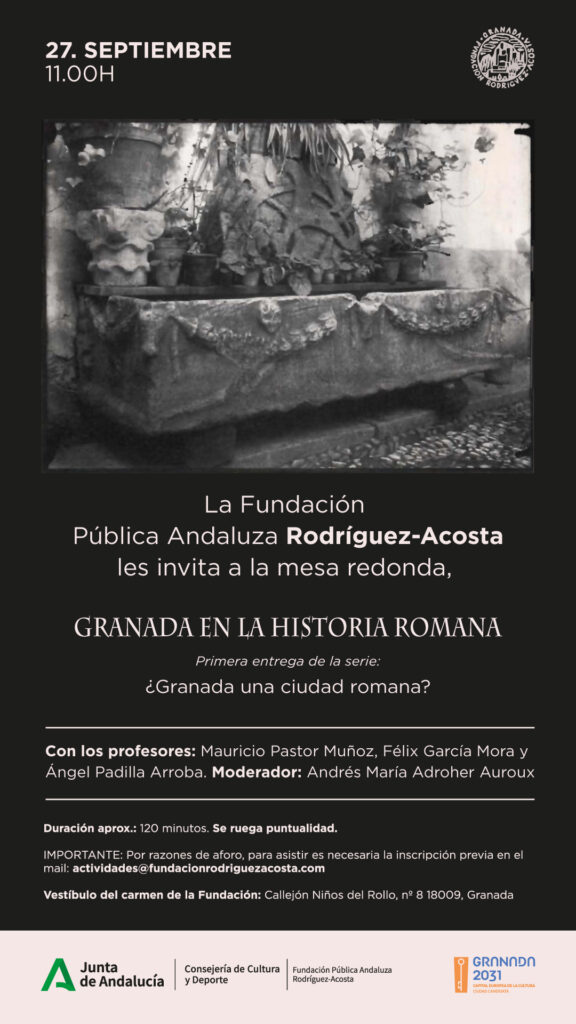 Mesa redonda "Granada en la historia romana". 27 septiembre 2025