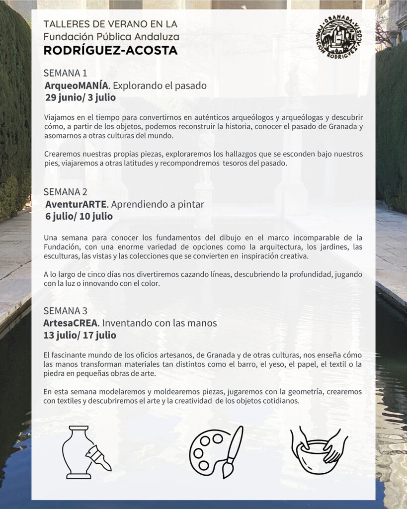 Talleres de verano 2026. Información 2