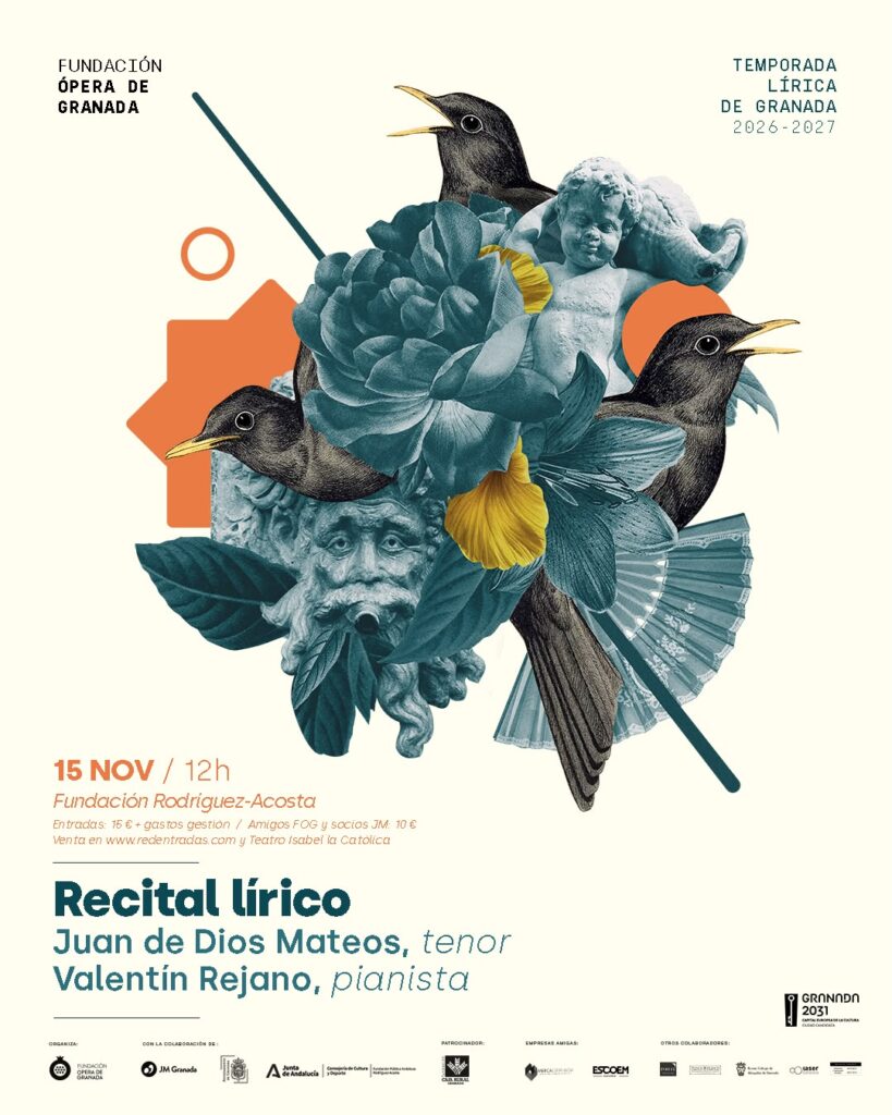 Cartel del recital lírico del 15 de nov. 2026